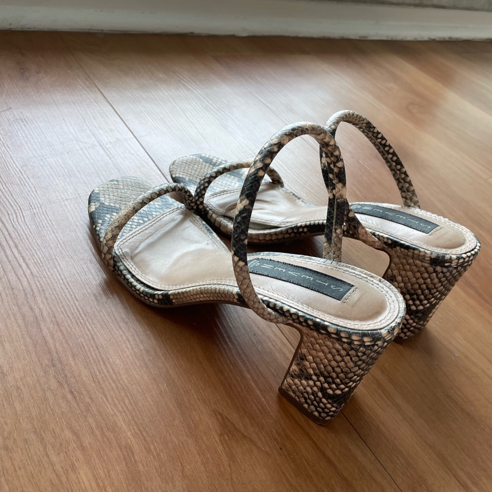 Snake Print Heels